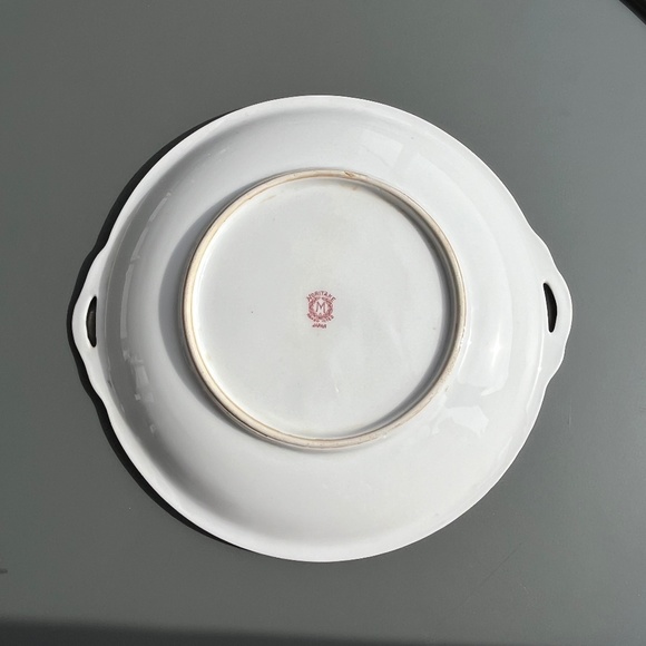 Noritake Japan hand-painted floral serving plate, (8.5 in), fine china. - Picture 8 of 16